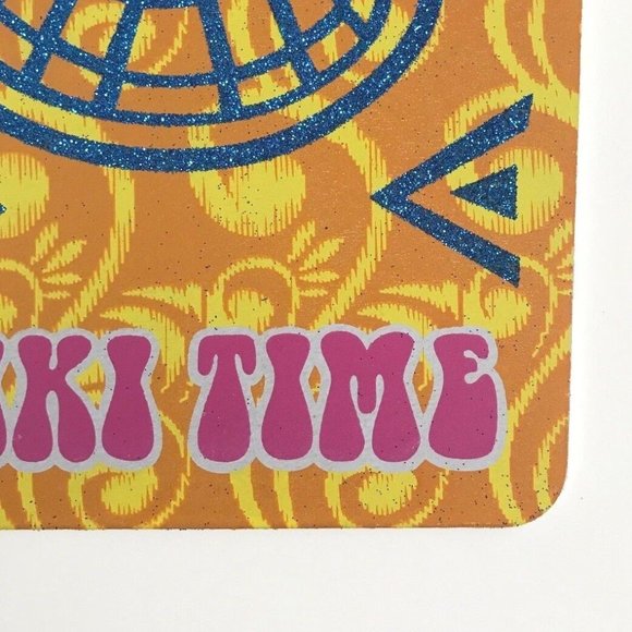 TIKI TIME Bar Luau Aloha Hawaiian Hibiscus Wood Sign Door Wall Island Decor Rope - Picture 8 of 9